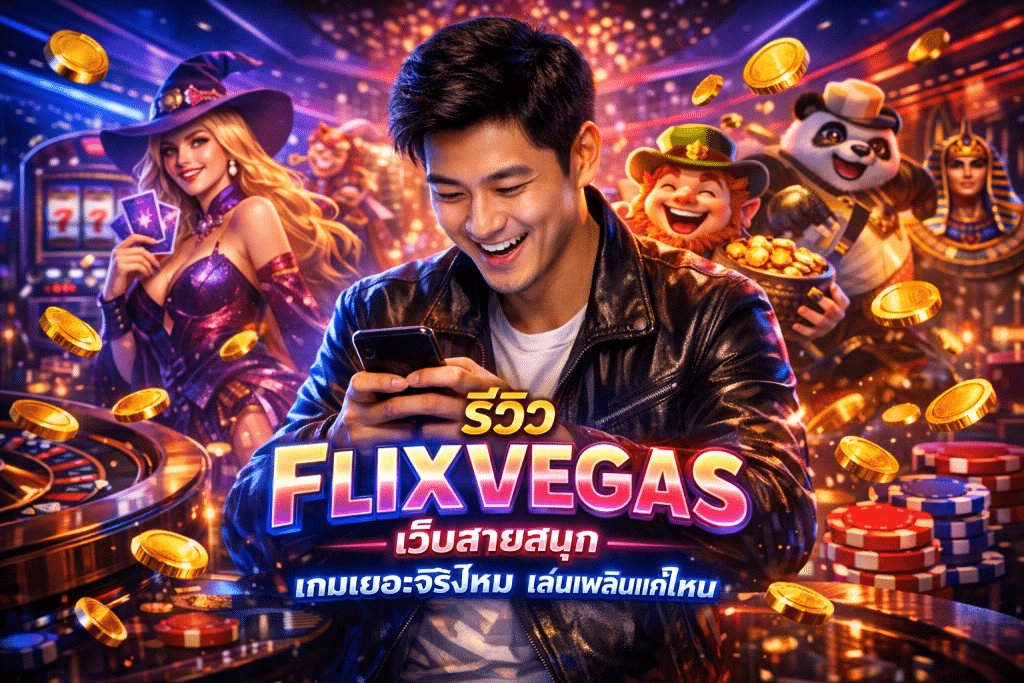 รีวิว FLIXVEGAS เว็บสายสนุก เกมเยอะจริงไหม เล่นเพลินแค่ไหน